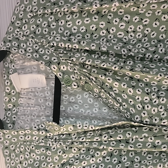 Green floral tunic dress - Picture 2 of 4